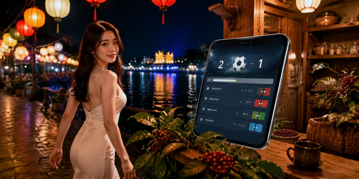 Người dùng Huế uống cà phê và tìm hiểu nền tảng cá cược trực tuyến