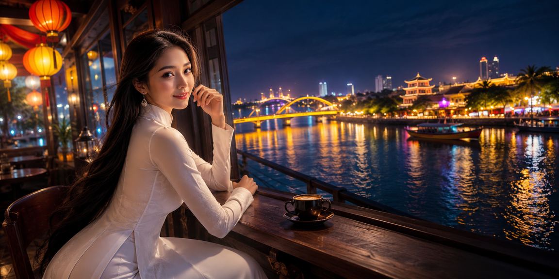 Phụ nữ mặc áo dài Sài Gòn trải nghiệm giải trí casino trực tuyến